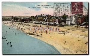 Old Postcard Saint Cast The Beach
