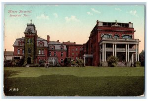 1912 Mercy Hospital Springfield Massachusetts MA Antique Posted Postcard 