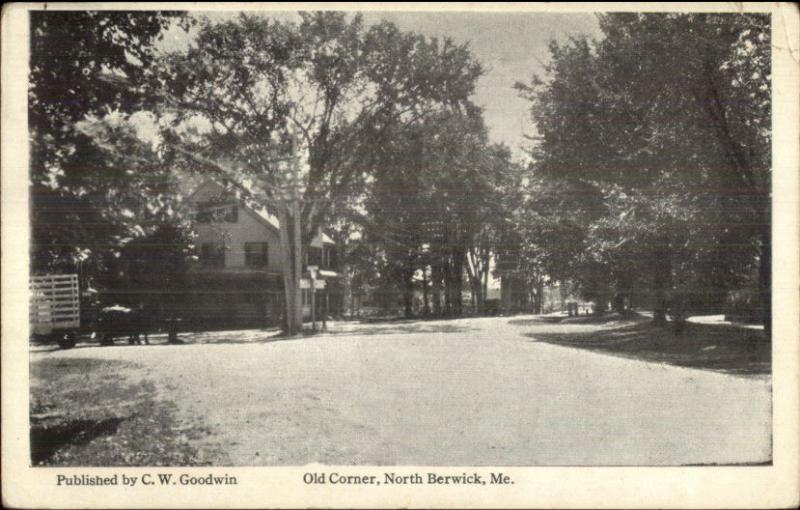 North Berwick ME Old Corner c1920 Postcard