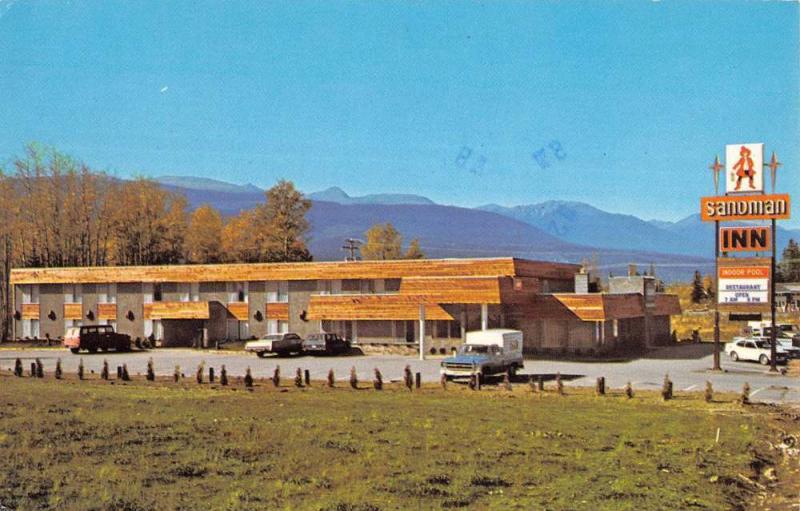 McBridge British Columbia Canada Sandman Inn Street View Vintage Postcard K96828