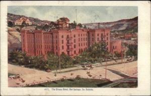 Hot Springs SD Evans Hotel 1907 Used Postcard