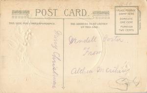  christmas poem by Lowell Winch postcard c1910 ac144