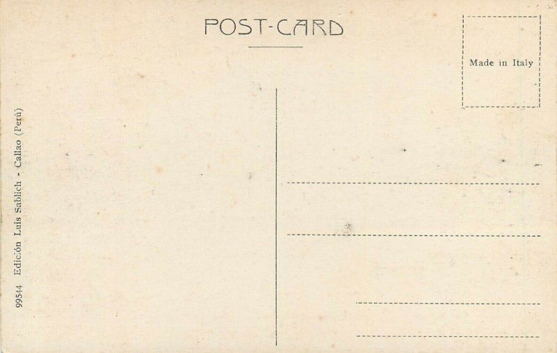 Peru Lima hospital 1935 postcard