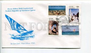 293263 Turkish Northern Cyprus 1995 year First Day COVER tourism