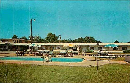 SC, Greenville, South Carolina, University Park Motel, Pool,Dexter Press 92921-B