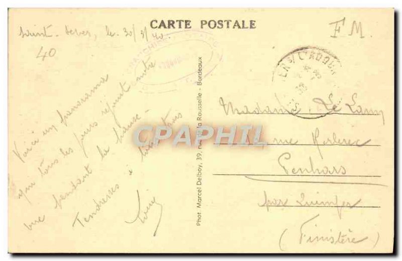 Old Postcard Saint Sever Sur Adour Vallee L & # 39Adour shooting Morlanne