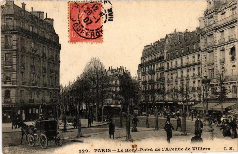 CPA PARIS 17e-Le Rond Pont de l'Avenue de Villiers (322303)