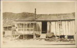 Fishing Shack - Belfast ME Written on Back c1910 Real Photo Postcard