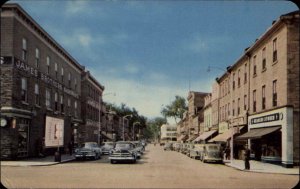 Perth Ontario ON Foster Street Scene Classic 1950s Cars Vintage Postcard