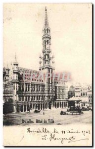 Old Postcard Brussels City Hall