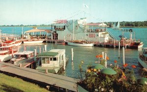 Vintage Postcard The Harbor Inn Foot of Fairview On The River Detroit Michigan