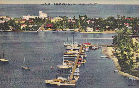 Yacht Basin Fort Lauderdale Florida Curteich