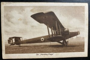 Mint Netherlands Real Picture Postcard Handley Page Biplane 