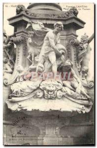 Old Postcard Marseille Cantini fountain central Reason Torrent