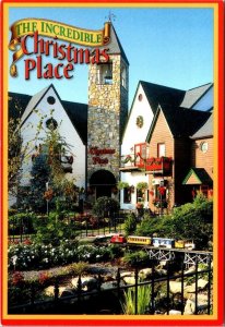 Pigeon Forge TN Tennessee  CHRISTMAS PLACE  Store~Train  ROADSIDE  4X6 Postcard