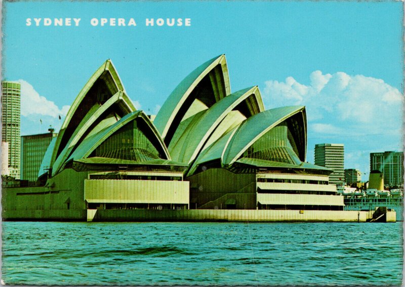 Sydney Opera House NSW Australia Broken Bay Stamp Postcard C6