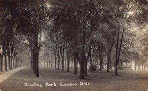 J80/ London Ohio RPPC Postcard c1910 Cowling Park View 166