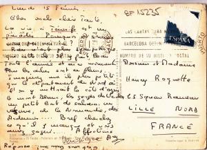 BF15235 tenerife palmeras y el teide spain  front/back image