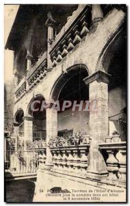 Old Postcard Terrace of Pezenas & # 39hotel d & # 39Allonce (Moliere played t...