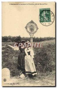 Old Postcard The Customs Customs & # 39Alsacienne and Lorraine was near the b...