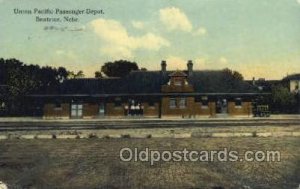 Union Pacific Depot, Beatrice, NE USA Train Railroad Station Depot 1914 light...