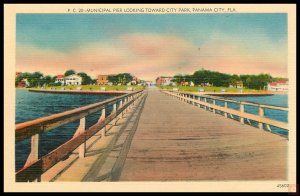 Municipal Pier Looking Toward City Park, Panama City, Fla