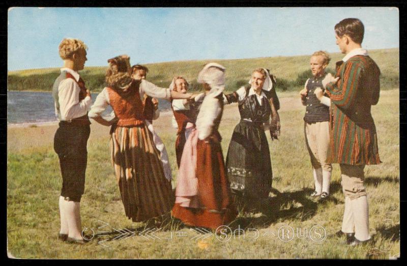 Danish Folkdancers preparing for Danish Days