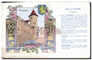 Old Postcard Auxerre Yonne