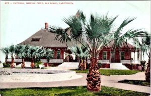 San Diego, CA California   PAVILION At MISSION CLIFF GARDENS   ca1910's Postcard