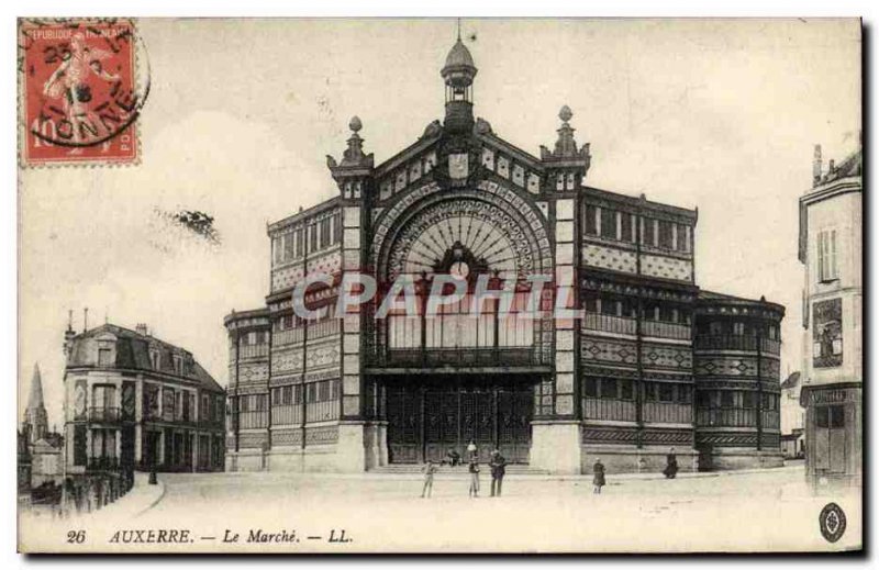 Old Postcard Auxerre Le Marche