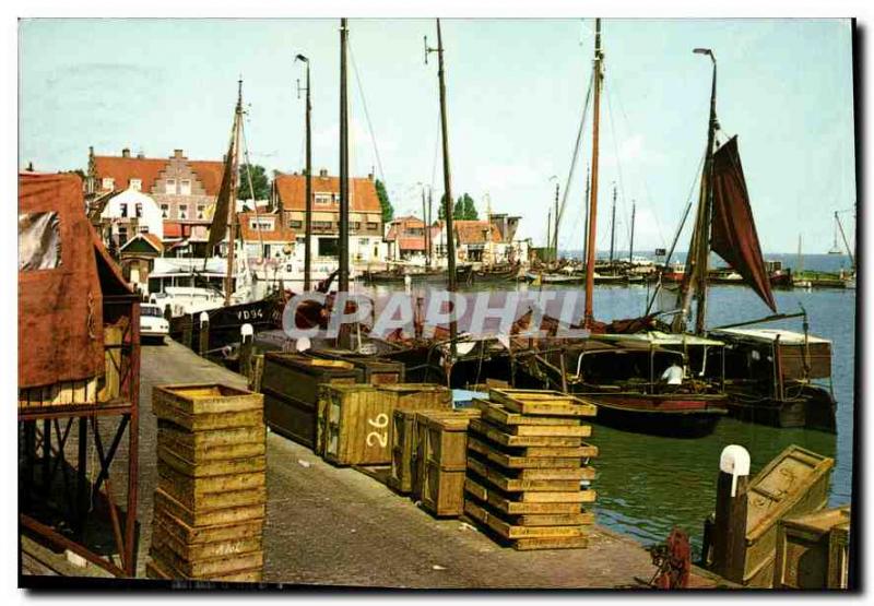 Modern Postcard Volendam Holland Fishing Boat