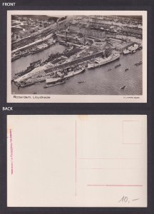 Vintage Postcard Netherlands Rotterdam Lloydkade ships