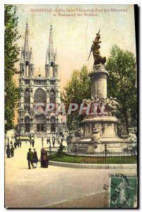 Old Postcard Marseille Eglise Saint Vincent de Paul (The Reforms) and Monumen...