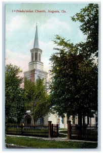 c1910 1st Presbyterian Church Augusta Georgia GA Antique Unposted Postcard