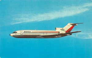Wardair Canada Airlines  BOEING 727 JET Mid-Air  ADVERTISING 1972 P/M Postcard