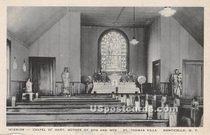 Interior Chapel of Mary Mother of God and Men - Monticello, New York NY  