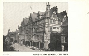 Vintage Postcard 1900's Grosvenor Hotel Chester Cheshire England United Kingdom