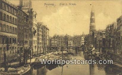 Fleet b Grimm Hamburg Germany 1910 