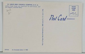 BSA St Louis Area Council Camping Letters from Home Boy Scouts c1962 Postcard Q6