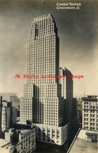 OH, Cincinnati, Ohio, RPPC, Carew Tower, Grogan Photo