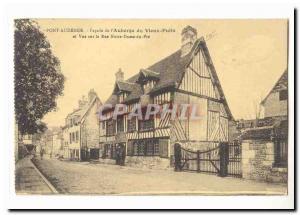 Pont Audemer Old Postcard Facade of & # 39auberge du Vieux Puits and view Not...