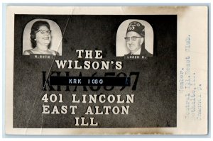 c1950's The Wilson's Masonic Shriner East Alton Illinois IL RPPC Photo Postcard