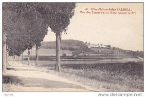 Vue Des Laumes Et Le Mont Auxois, Alise-Sainte-Reine (Cote d'Or), France, 190...