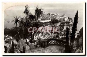 Old Postcard The Rock of Monaco