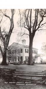 B20/ Portage Wisconsin Wi Real Photo RPPC Postcard c1930 Old Indian Agency House