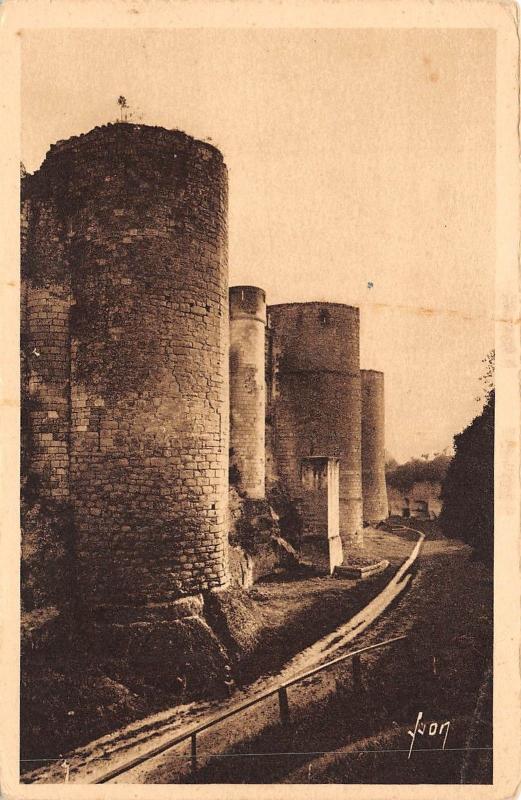 BF4880 chateau de loches facade occidentale france