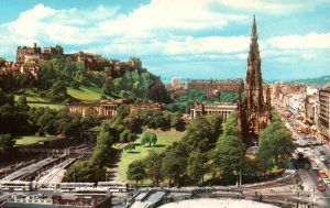 Edinburgh, Scotland - View of Princes Street & the Scott Monument - 1960s