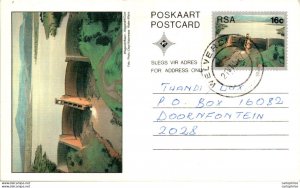 RSA South Africa Postal Stationery Dam to Doornfontein Welver cds