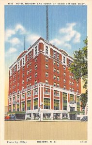 Hotel Hickory, Tower of Radio Station WHKY Hickory, North Carolina NC  