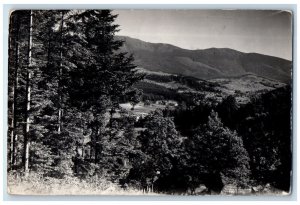 c1940's Babia Gora National Park View Zawoja Poland RPPC Photo Postcard 